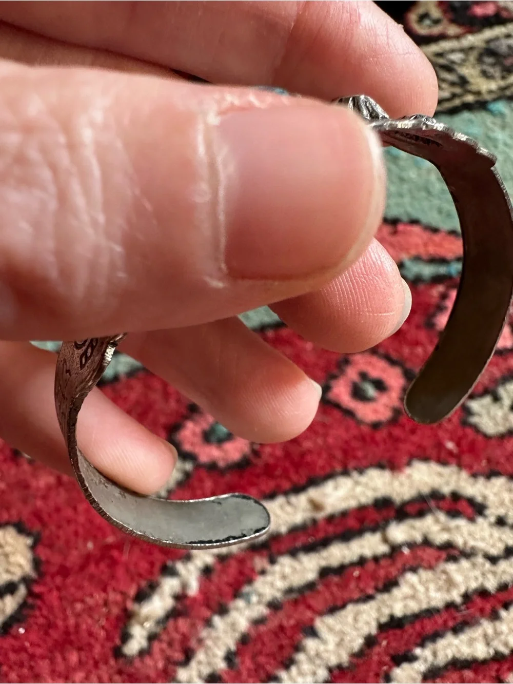 Vintage Fred Harvey Inspired Western Native Cuff Bracelet